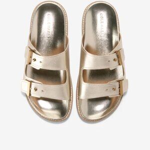 NWT - Cole Haan Marisol Sandal Soft Gold  Leather (Women) – Size 10